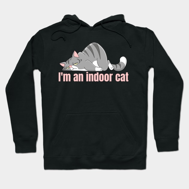 indoor-cat Hoodie by Junalben Mamaril